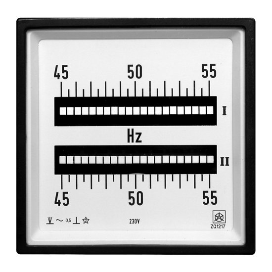 Reed Frequency Meters with ZQ Series